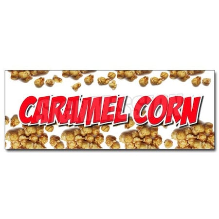 Signmission 12in CARAMEL CORN DECAL sticker caramel popcorn balls pop popped kettle snack, D-12 Caramel Corn D-12 Caramel Corn